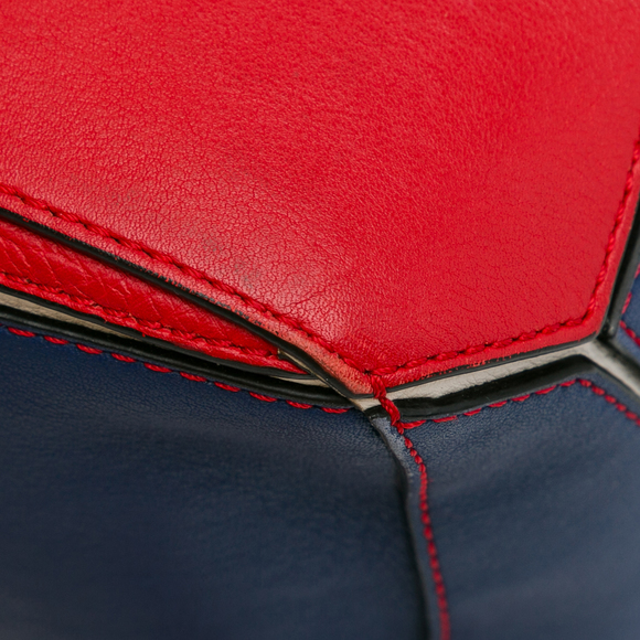 Pre-Loved LOEWE Small Bicolor Calfskin Puzzle Satchel - Picture 12 of 12